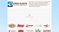 Desktop Screenshot of ertanplast.com